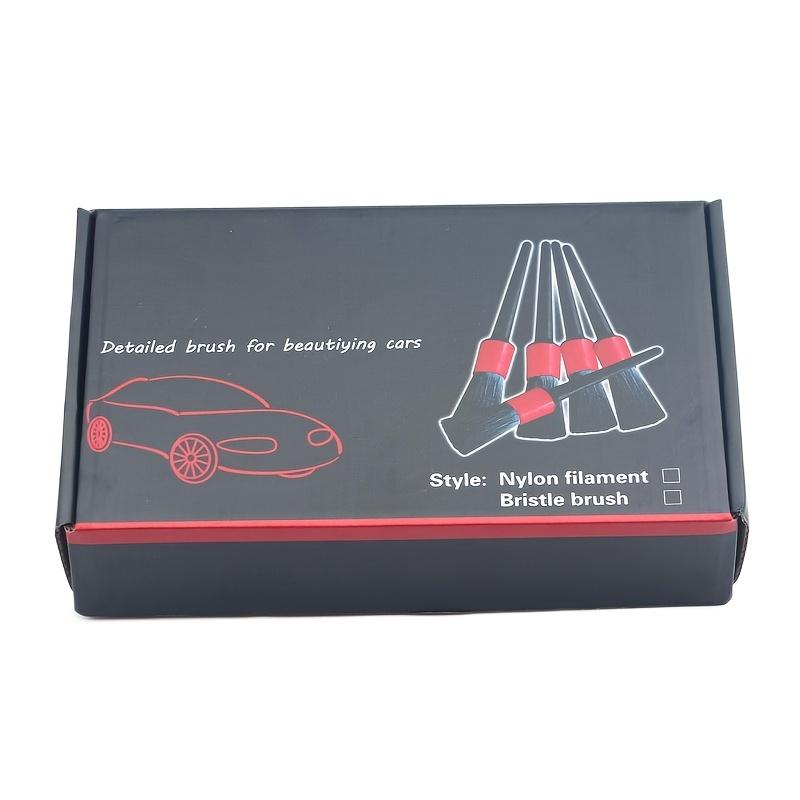 5 Car Beauty Brush Set, Car Interior Cleaning Detail Soft Brush Set, 5 Car Air Conditioner Beauty Brush Dashboard Soft Detail Brush