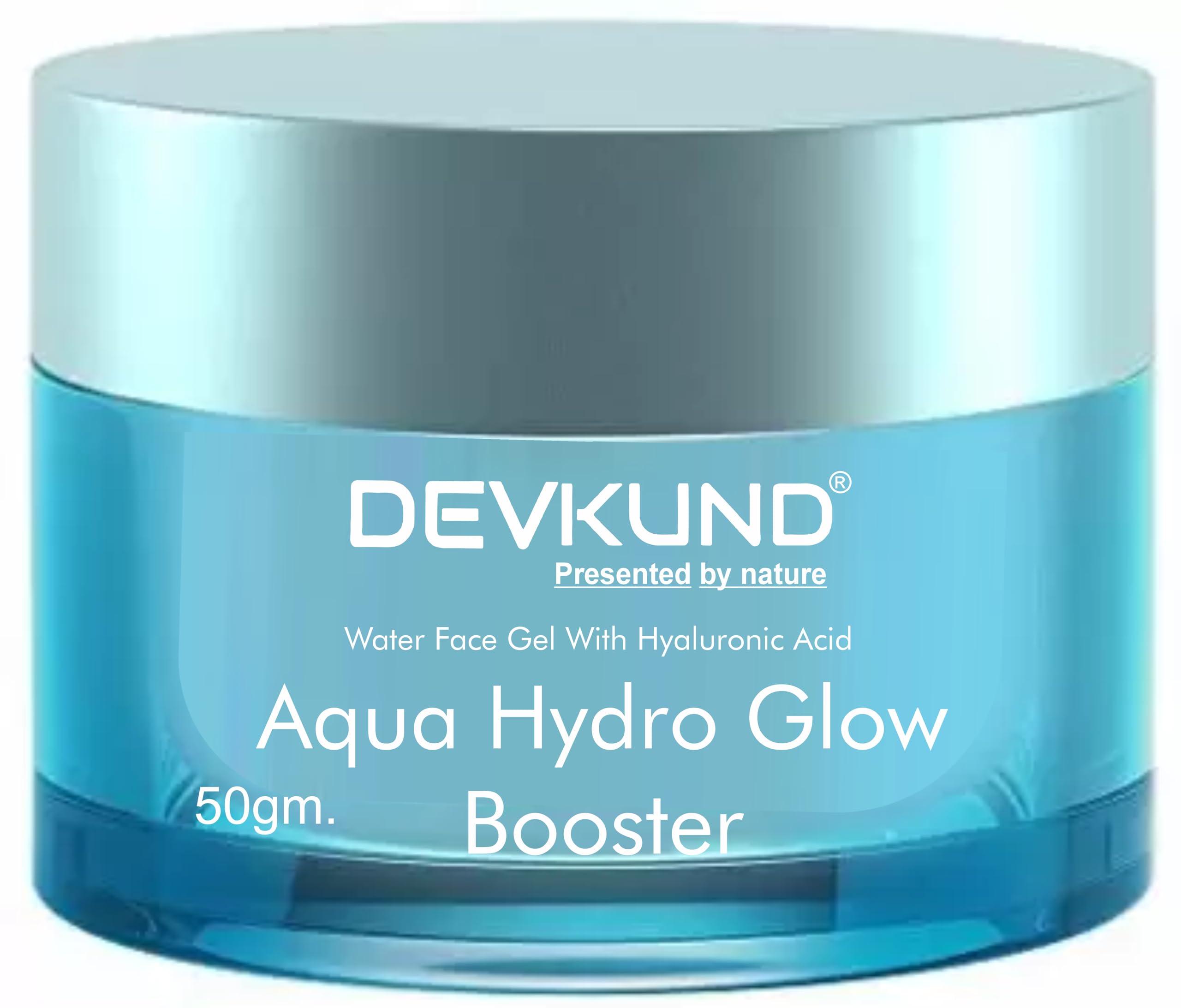 Devkund Aqua Glow Boost Water Gel With Hyaluronic Acid Hydrating Daily Face Moisturizer (50 g)