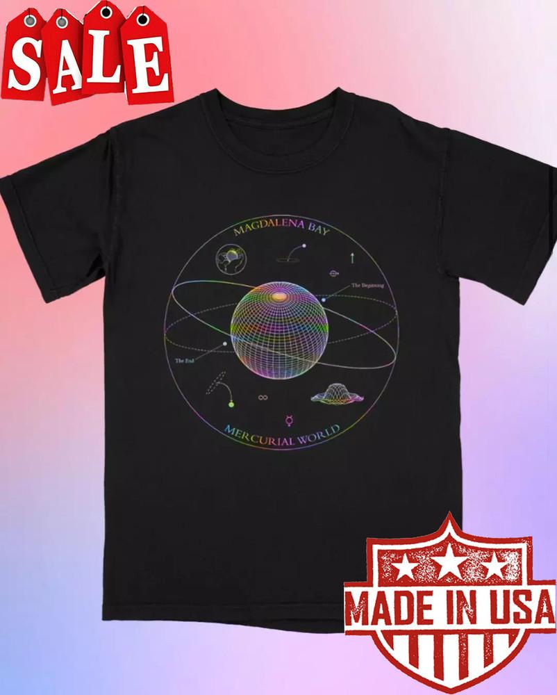 Magdalena Bay Mercurial World Album T Shirt  Unisex T-Shirt XL