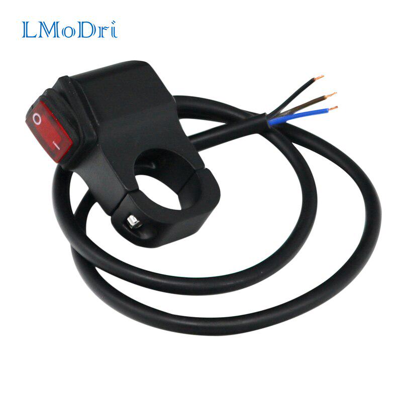 7//8/" 22mm Motorcycle Handlebar Hi//Lo Beam Headlight ON OFF Switch Waterproof