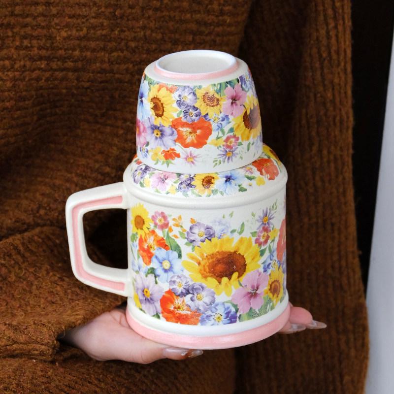 Lily of the Valley Ceramic Kettle & Mug Gift Set for Weddings and Birthdays