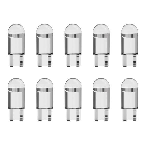 10Pcs T10 License Plate Lamp High Brightness Universal Waterproof 12V COB Auto LED Instrument Lamp for Turn Light