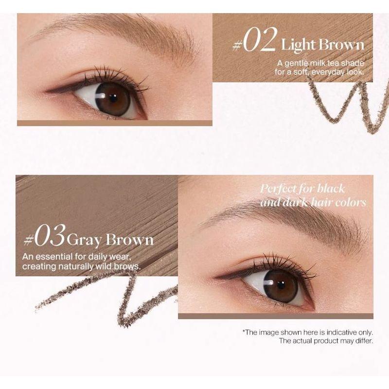 JOOCYEE - 2 In 1 Eyebrow Pencil & Cream - 3 Colors