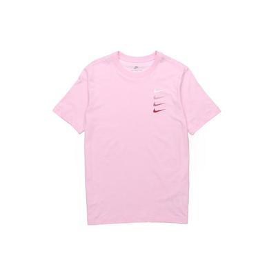 Vierfaches Swoosh-Logo Sport Kurzarm-T-Shirt Herren Oberteile Rosa DC2716-630