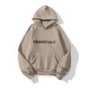 Unisex Oversized Fleece-Lined Hoodie With Embossed Letter Print Casual Streetwear Sweatshirt Men Women