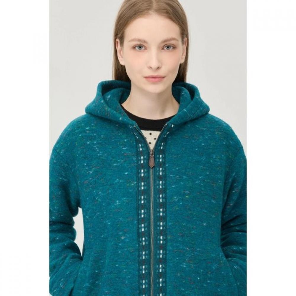 Benetton Jacquard Knit Hood Wool Jumper Bajp51561