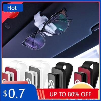 New Car Sunglasses Clip Sun Visor Card Ticket Storage Fastener Holder for Volkswagen Golf Bora Jetta CC Beetle Scirocco POL