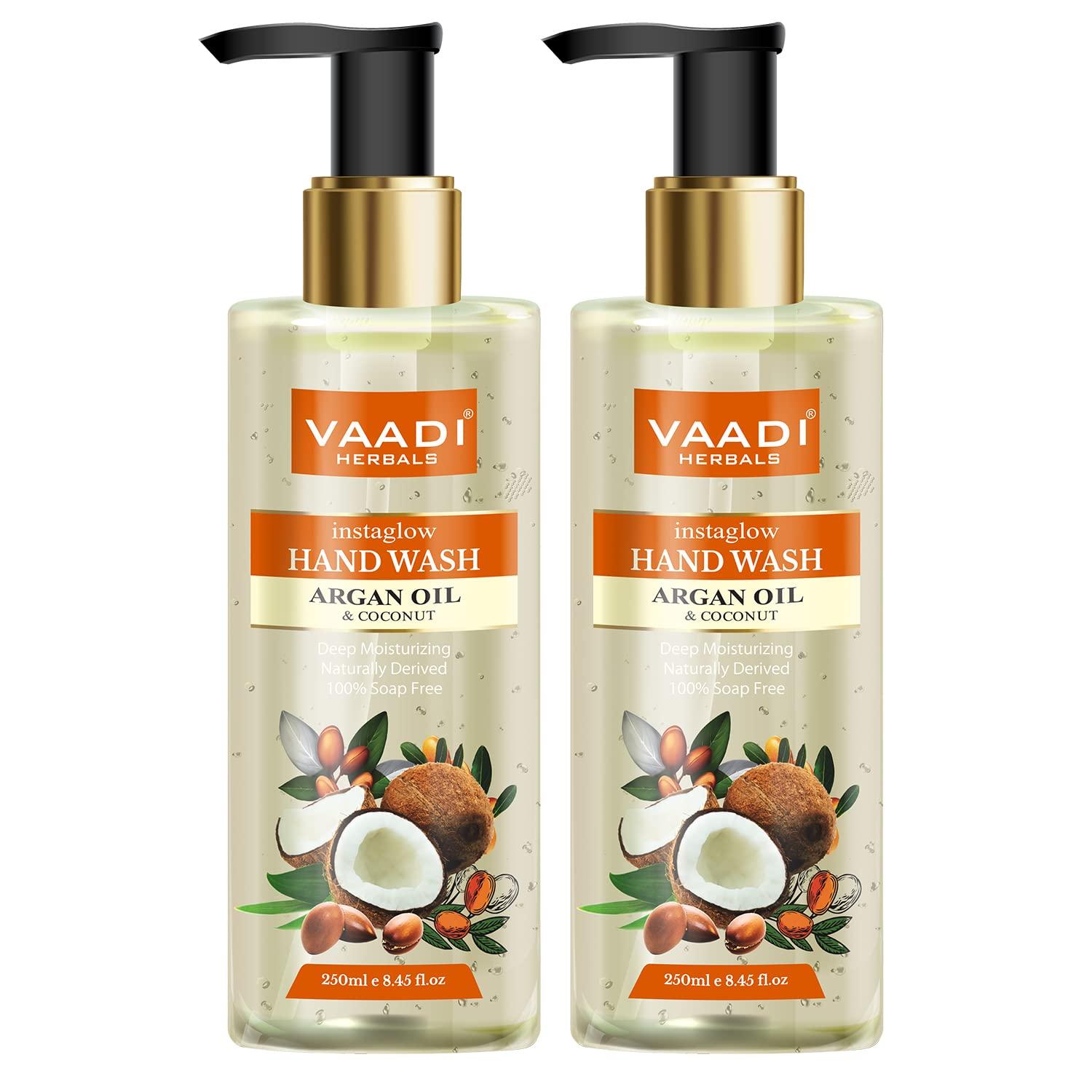 

Vaadi Herbals Instaglow Argan Oil And Coconut Hand Wash 250 X Ml 2 Piece Pack Moisturizing Cleanser
