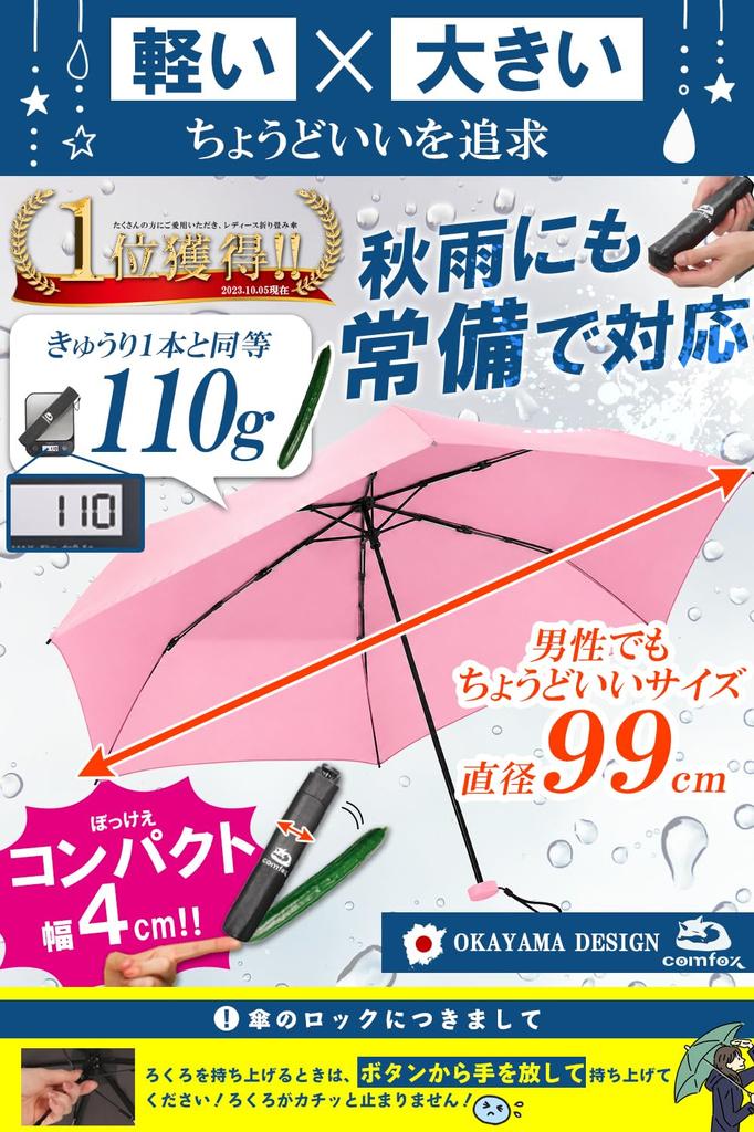 Pink folding umbrella