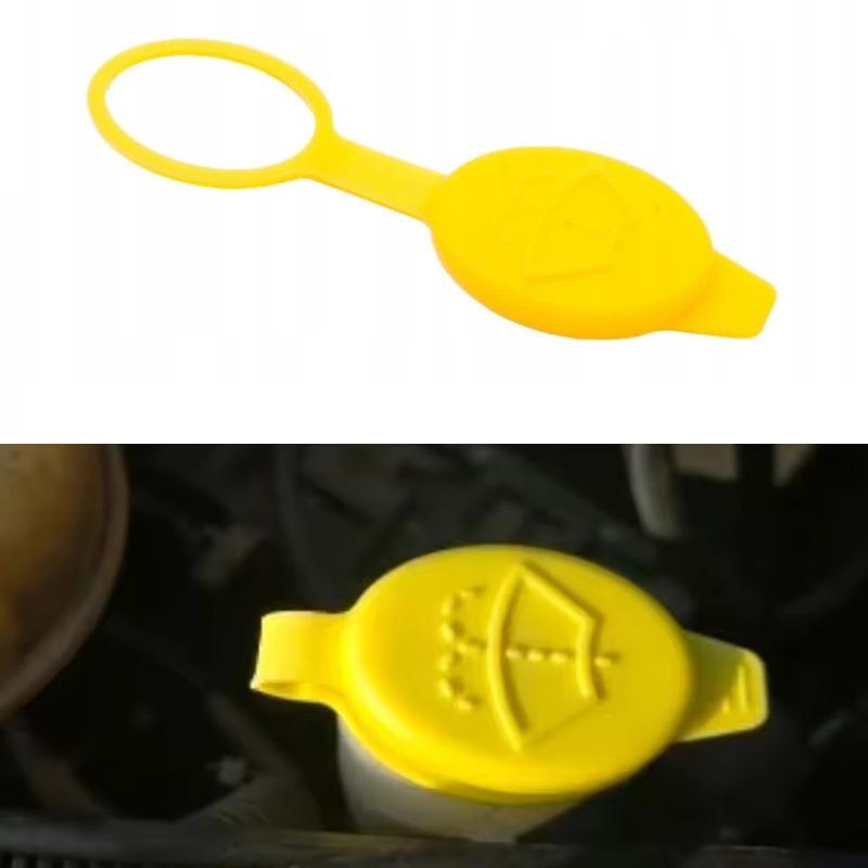 1Pc Yellow Car Windshield Wiper Washer Fluid Reservoir Cap 13118170 For Opel Astra H Classic Hatchback 2006-2014 Car Accessories