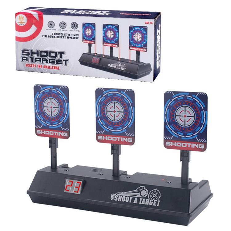 Automatic Reset Rotating Scoring Target for Children's Soft Bullet Gun Practice