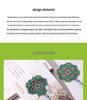 Retro Transparent Lacquer Flower Bookmark – Creative Gift for Students