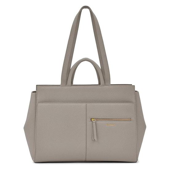 Dámská strukturovaná kancelářská taška Miraggio Riana pro notebook až 14 palců se zadním pouzdrem na zavazadla a několika kapsami.