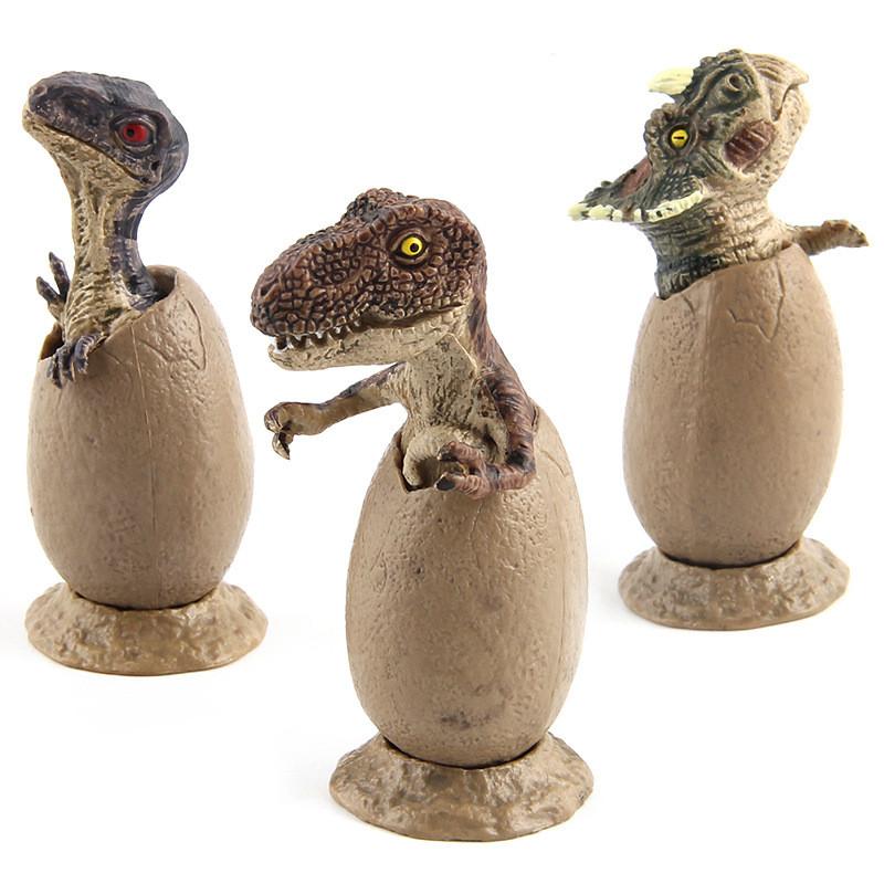 Dinosaur Velociraptor Triceratops Egg Model With Stand Design For Daily Gift Kid