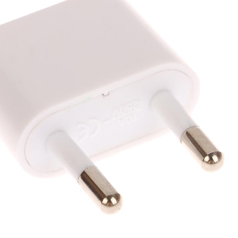 Evrensel ABD'den AB'ye Fiş 2 Soketli Giriş Pimi ABD'den Avrupa'ya Seyahat Duvar AC Elektrik Güç Şarj Cihazı Çıkışı Adaptör Dönüştürücü