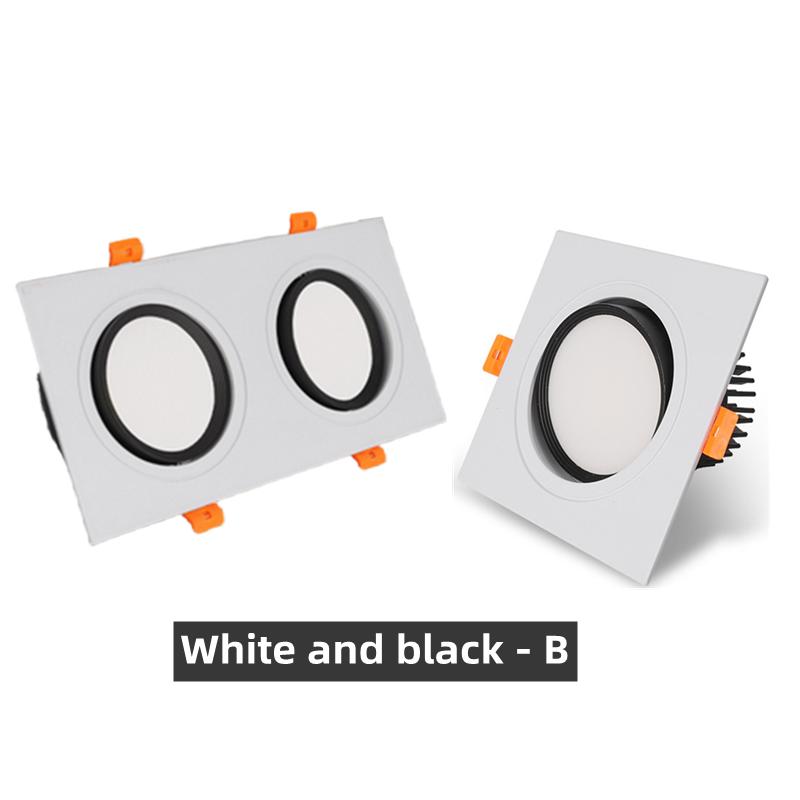 

Встроенный квадратный точечный светильник. Светодиодный светильник с регулируемой яркостью. Потолочный светильник COB7W9W14W18W24W. Светодиодный потолочный светильник. Настенное освещение. 7W No Dimmable&Cold White 6000K