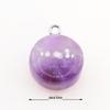 Natural Stone Crystal Cookie Shape Necklace Pendant Ornaments