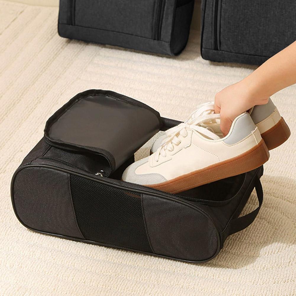 Portable Shoe Bag Oxford Cloth Shoe Carrier Bags Breathable Lightweight Golf Handbag Dustproof Football Tennis Shoe Bag
