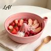 Ceramic Fruit Cleaning Container Berry Self Rinsing Bowl with Integrated Drain Vortex Automatic Modern Tray Colander Efficient for And Vegetable