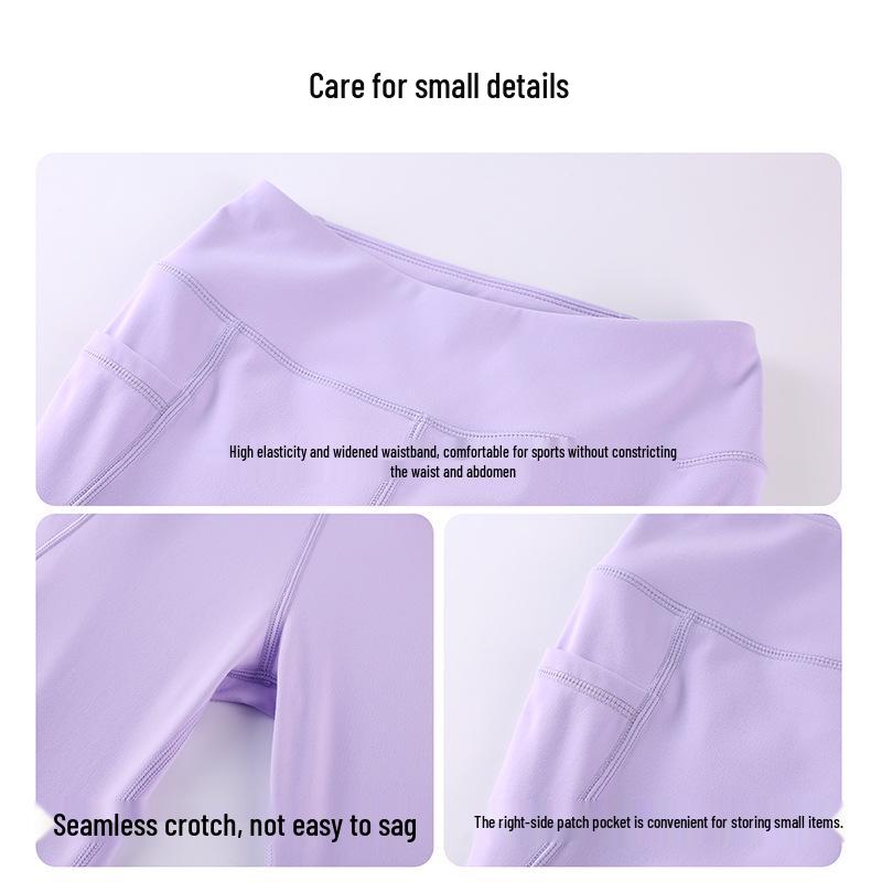 Girls' High Elasticity Skin-Friendly Yoga Flare Pants