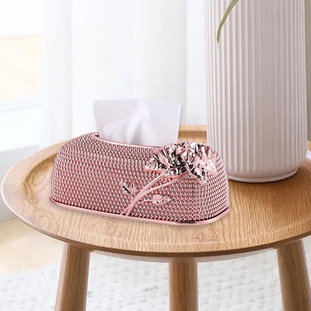 Decorative Tissue Box Holder for Home Car Countertop Elegant Paper Case Cover