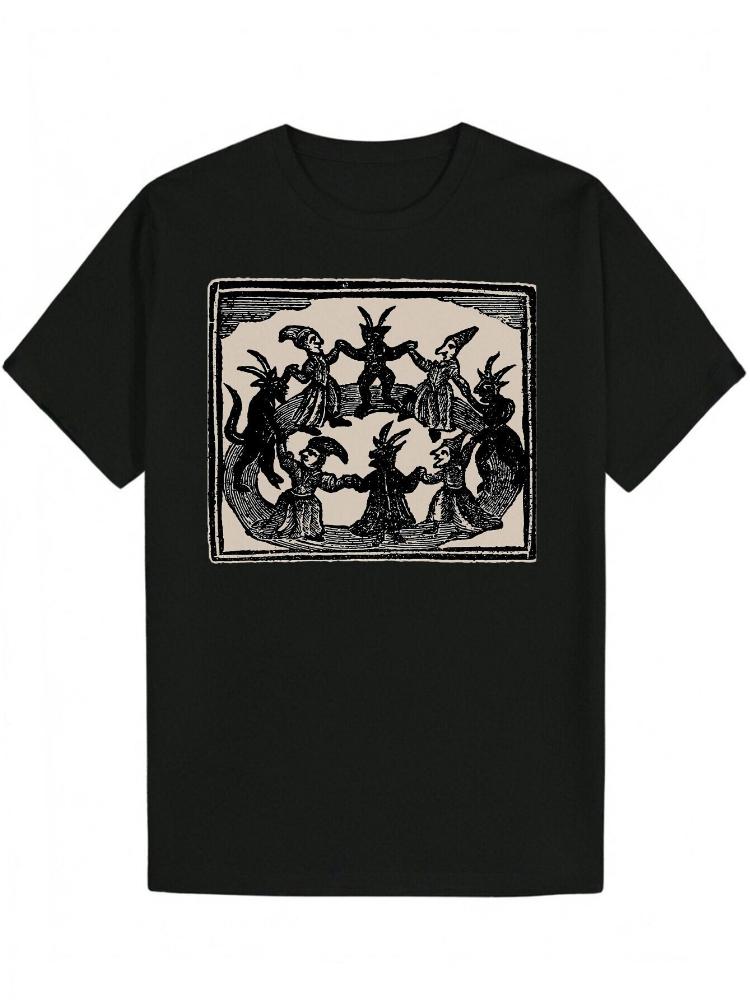funny Collection Essential Y2K anime inappropriate horror dark humor band theme 100 cotton mens printed Tshirt