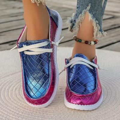 European and American Casual Single Shoes Spring and Autumn Round Toe Tied Canvas Flat Bottomed Comfortable Women's Shoes