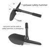 Multi Functional Folding Military Shovel Portable Engineering Shovel Car Home Gardening Outdoor Fishing Camping Shovel Pickaxe