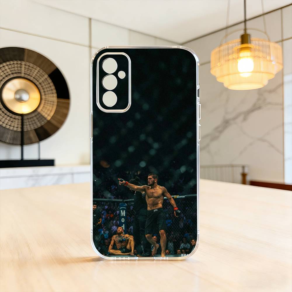 The Eagle Khabib Nurmagomedov Phone Case Transparent Silicone Soft For SamsungA10,12,20,21S,30,31,40,50,51,52,70,71