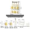 Beiyi Pin Ceramic Cheese Gold Series 11-Piece Seasoning Set