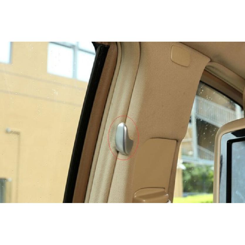 For Benz S-Class W221 2008-2012 ABS Silver Internal B-Pillar Hook Cover Trim 2X