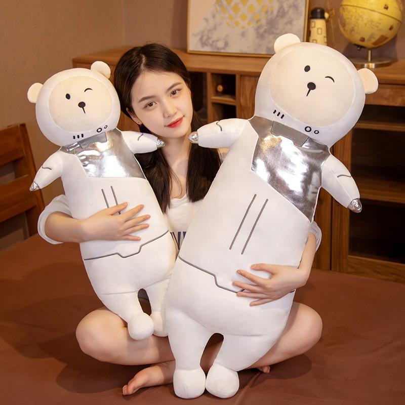 1 stück Niedliche Raum Astronaut Plüschtiere Schöne Raumfahrt Bär Puppen Angefüllte Weiche Tierspielzeug Kissen Für Kinder Jungen Baby Geschenke