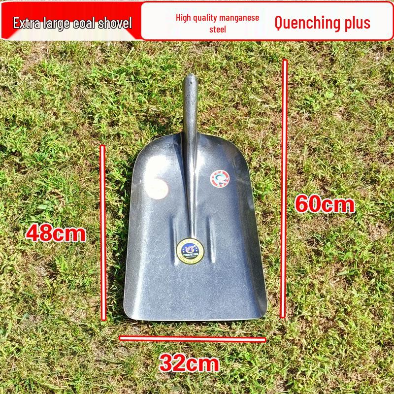 Heavy-Duty All-Steel Large Iron Shovel for Coal, Snow, Manure, and Grain