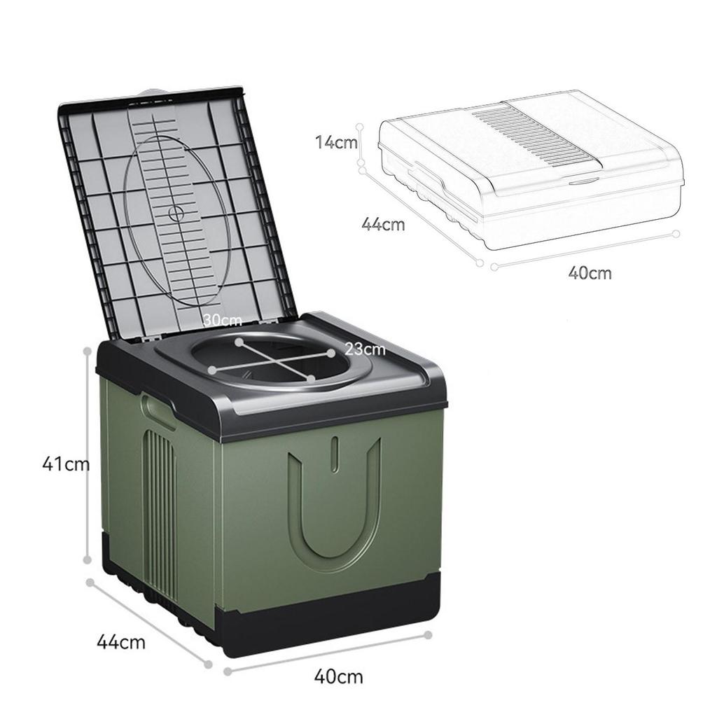 Folding Camping Toilet for Kids, Portable with Lid, Sturdy And Multi-Purpose Outdoor Travel