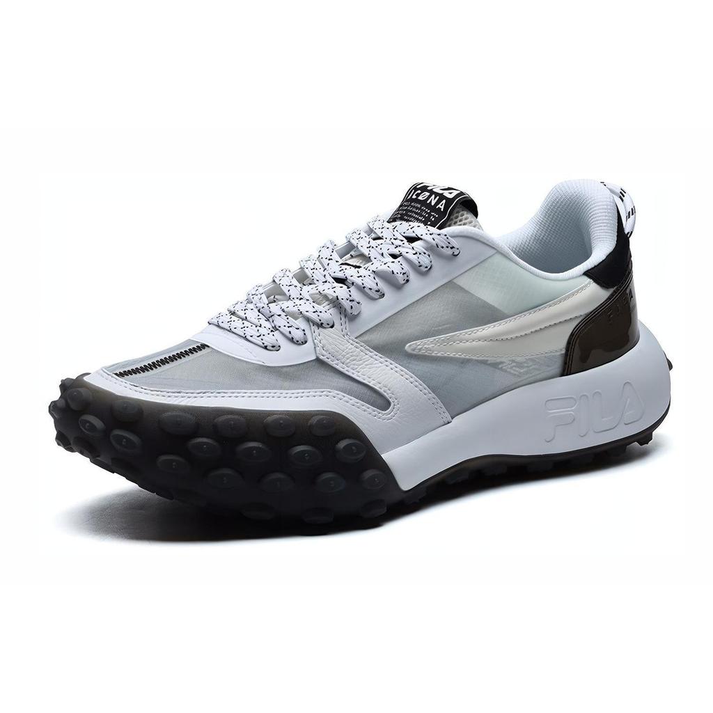 Fila Gara Cushioning Abrasion Resistant Breathable Low Top Chunky Sneakers Men's Cloud Dancer F12M124140FCW