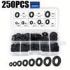 250/500PCS Plastic Sealing Ring White Black Flat Gasket Set New Flat Washer Kit  for Screw Bolt