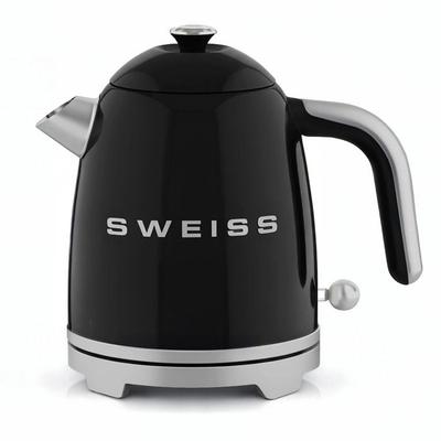 Chaleira vintage - SWEISS - KTS9 - 1000 W - 1 L - Base 360° - Preto
