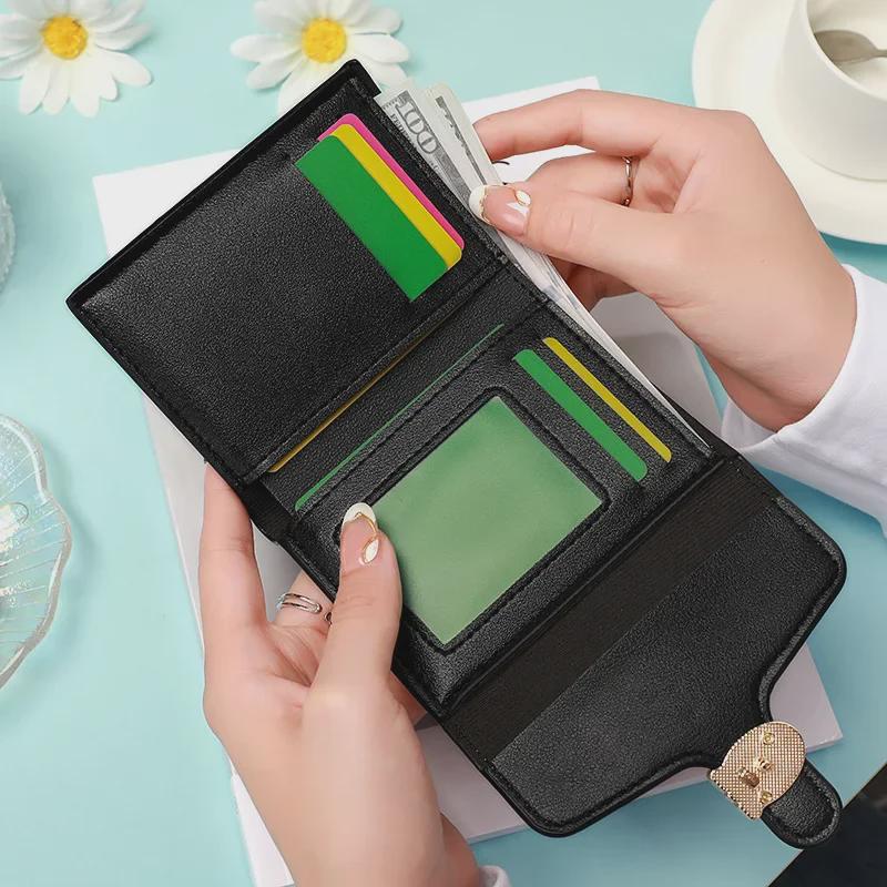 Women's Short Mini Wallet: Colorful, Multi-Card Slots, Coin Purse, Fashionable & Lightweight