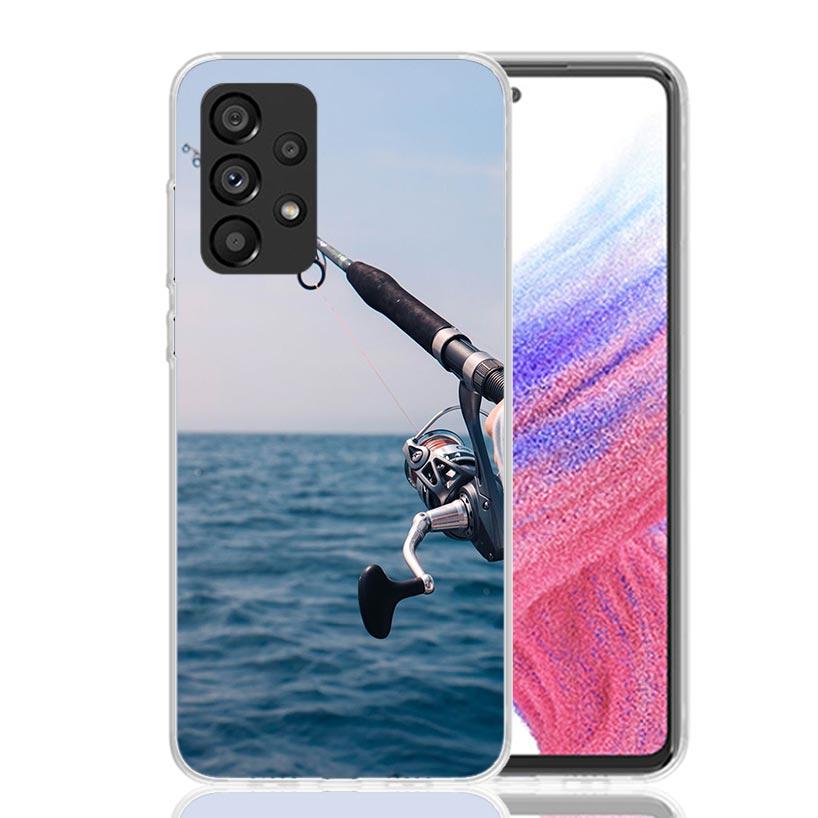 Carp Fish Fishing Rod Hook Phone Case for Samsung Galaxy A17 A16 A15 A14 A13 A57 A56 A55 A54 A53 A37 A36 A35 A34 A33 A26 A25 A24