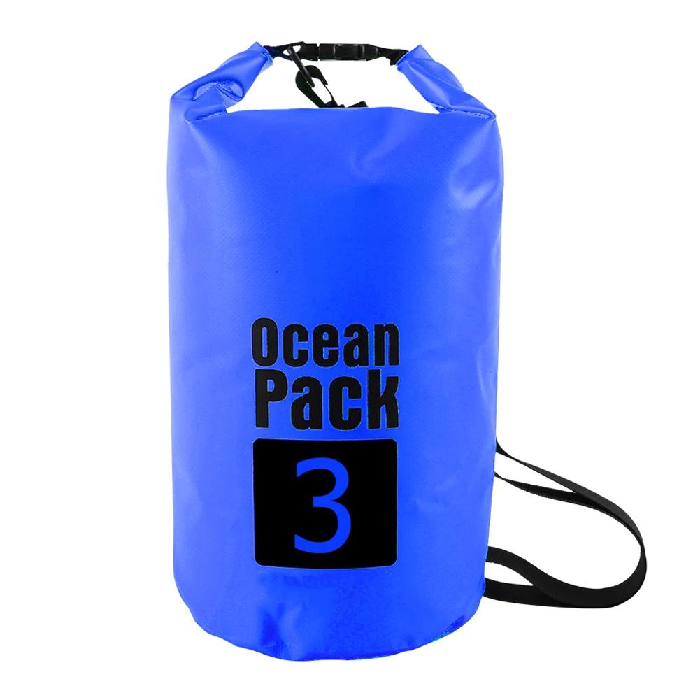 2L/3L/5L/10L/15L Waterproof Dry Bag Storage Outdoor Swimming Kayak River Hiking Float Sailing Canoe Diving Compression Backpack