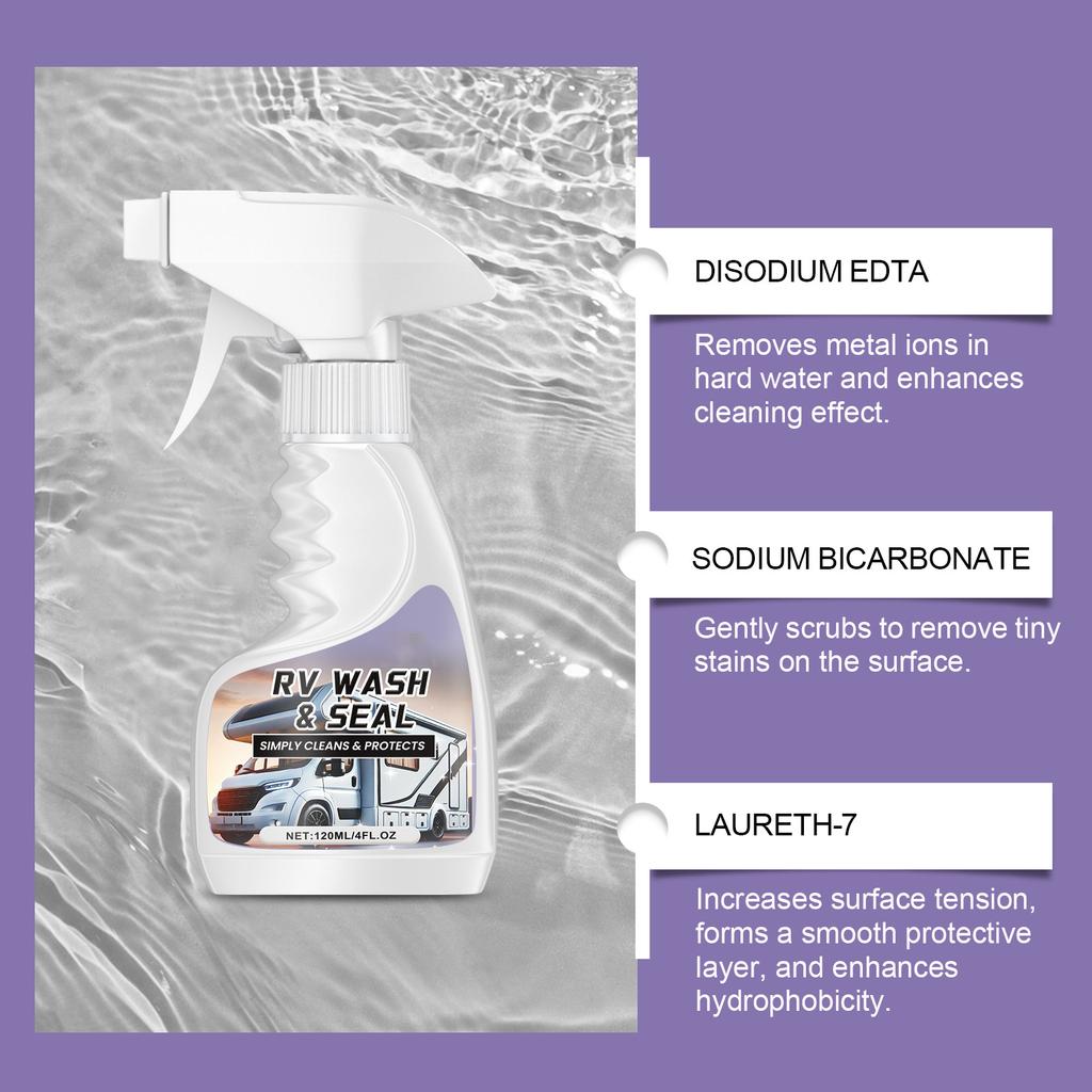 RV Foam Cleaner, RV Maintenance, Waterproofing, Stain Removal, Coating , And Car Care Cleaning. 120ml