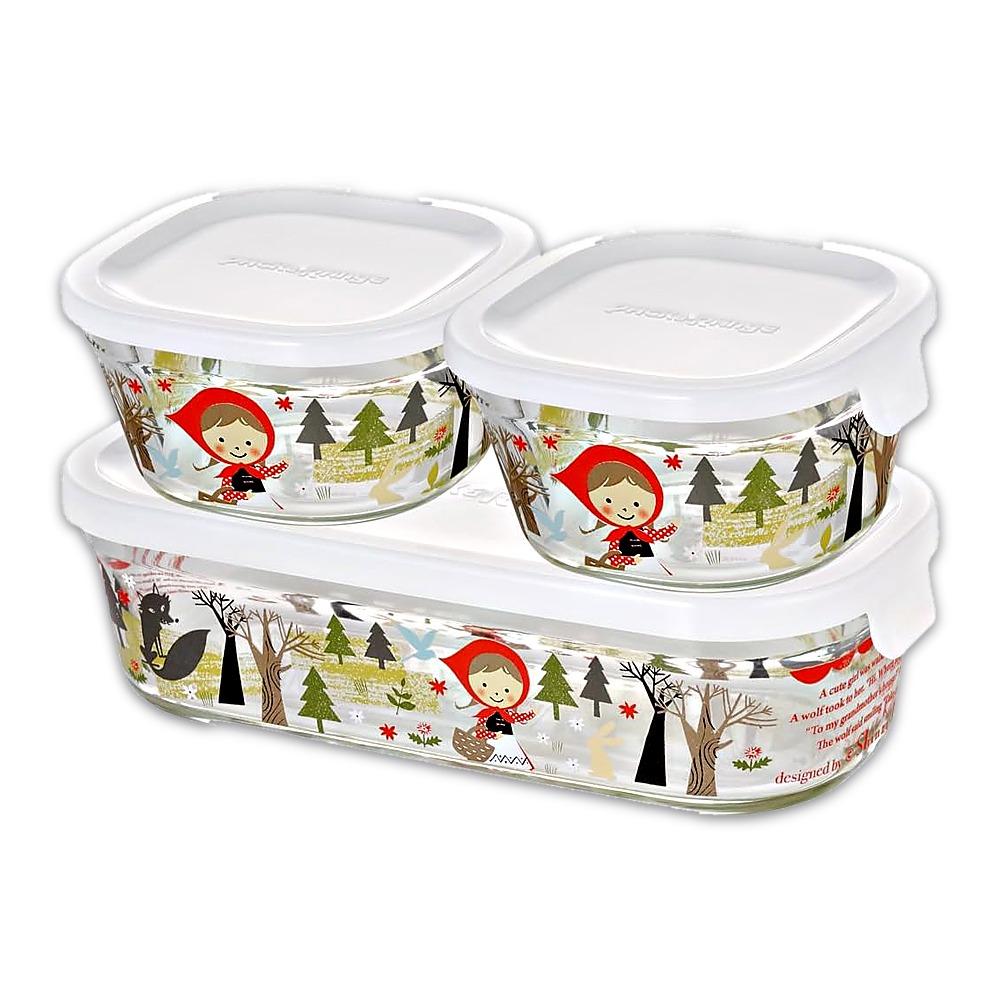 iwaki Pack & Range Square Glass Food Storage Containers Heat Resistant Microwave Safe PS-PRN-11W