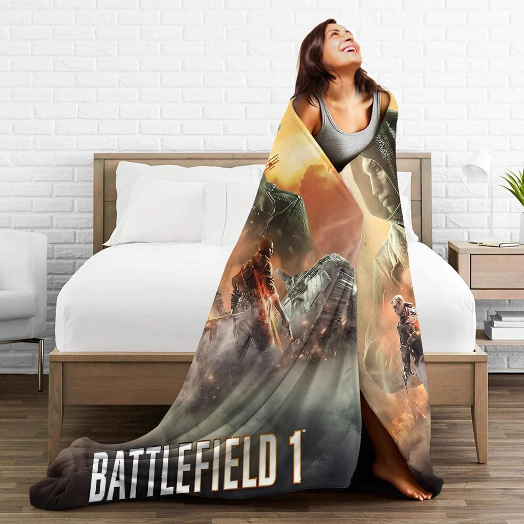 Battlefield 2042 Game Flannel Blanket Soft Durable Throw Blanket for Home Decor Travel Funny Bedspread Sofa Bed Cover