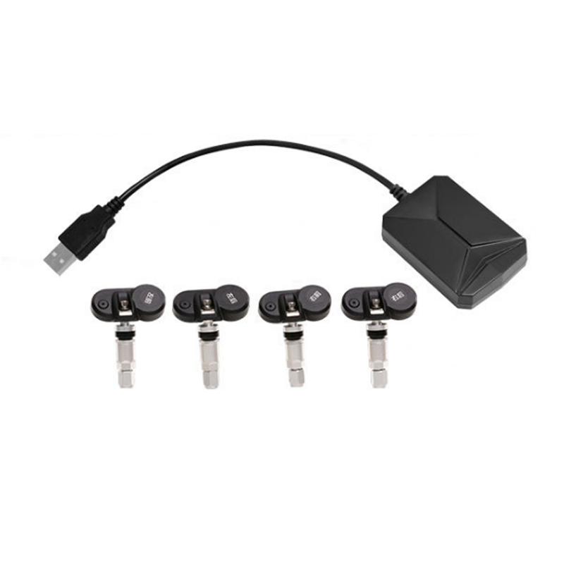 Android USB TPMS for Car Radio DVD Player Tire Pressure Monitoring System Spare Tyre Internal External Sensor