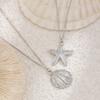 2 Pcs/ Set Pendant Bikini Belly Chain Metal Body Chain Jewelry Gift Starfish Waist Chain  Beach