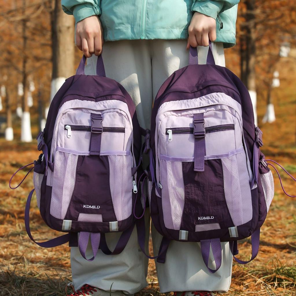 Schoolbag Outdoor Sports Large Capacity Nylon Backpack Women's Multifunctional Lightweight Student School Bag Hiking Hiking Backpack