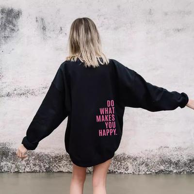 2025 Damski Sweter Bluza z Kapturem DoWhatMakesYouHappy Damska Odzież Sportowa Top