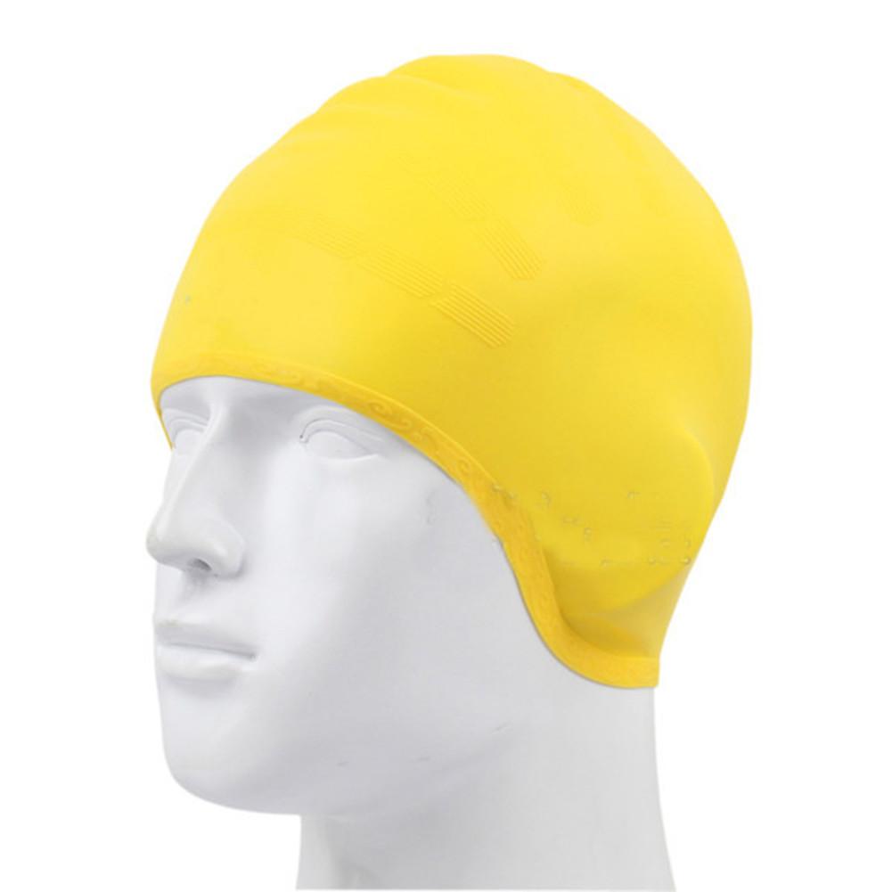 Man Women High Spandex Swimming Silicone Wear Waterproof Swimming Caps