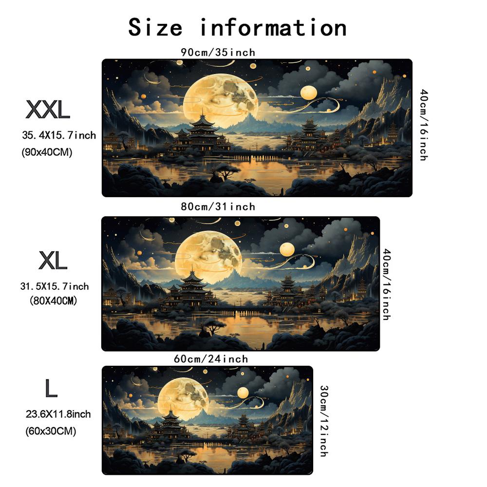 Landscaping Patterns Mouse Pad Computer Accessories Office Game Table Mats Rubber AntiSlip Gaming Keyboard Mousepad Desk Pads
