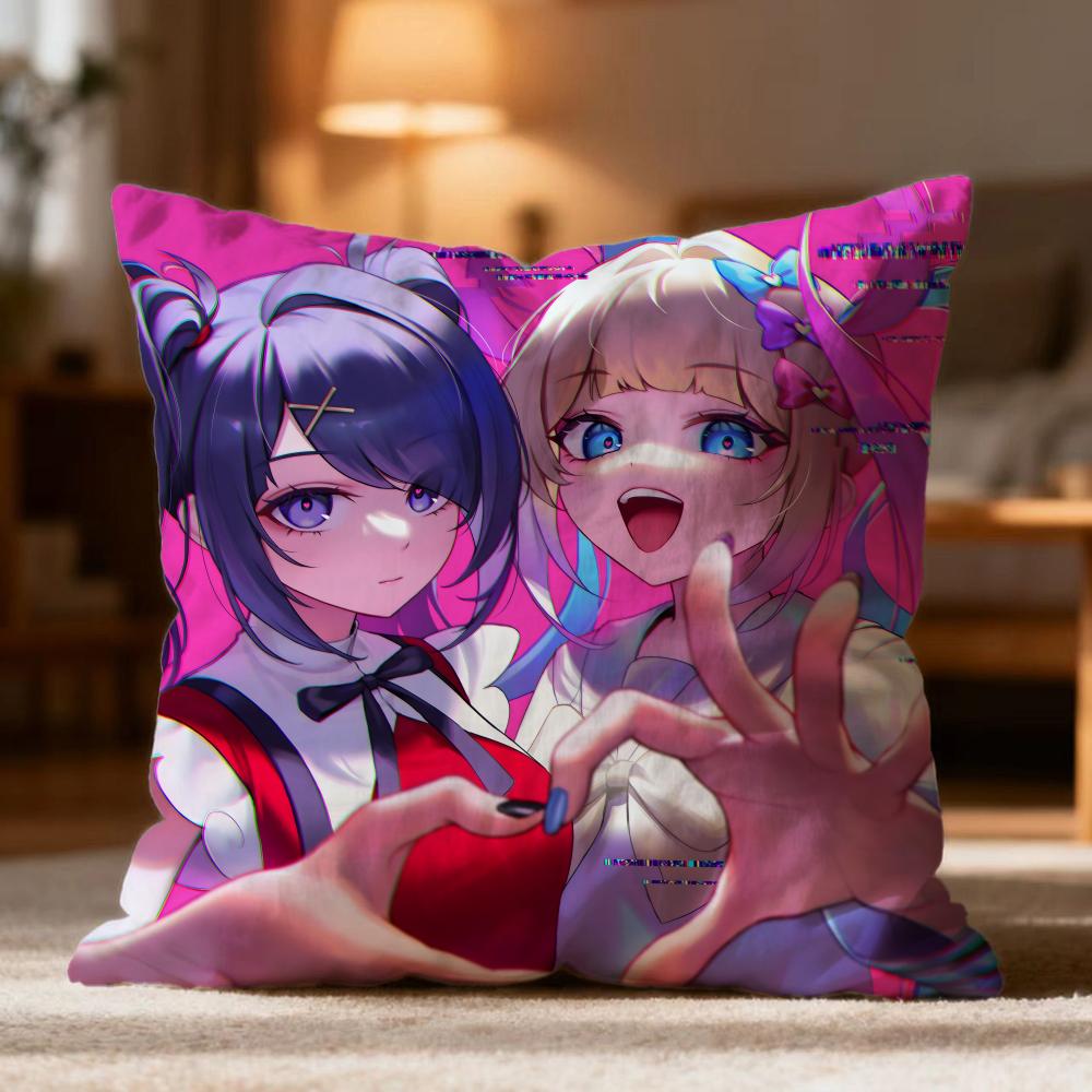 Hot N-NNEEDY GIRL OVERDOSE Cushion Cover Soft Washable Pillow Case Multi-Scene for Couch Bed Travel Office Use